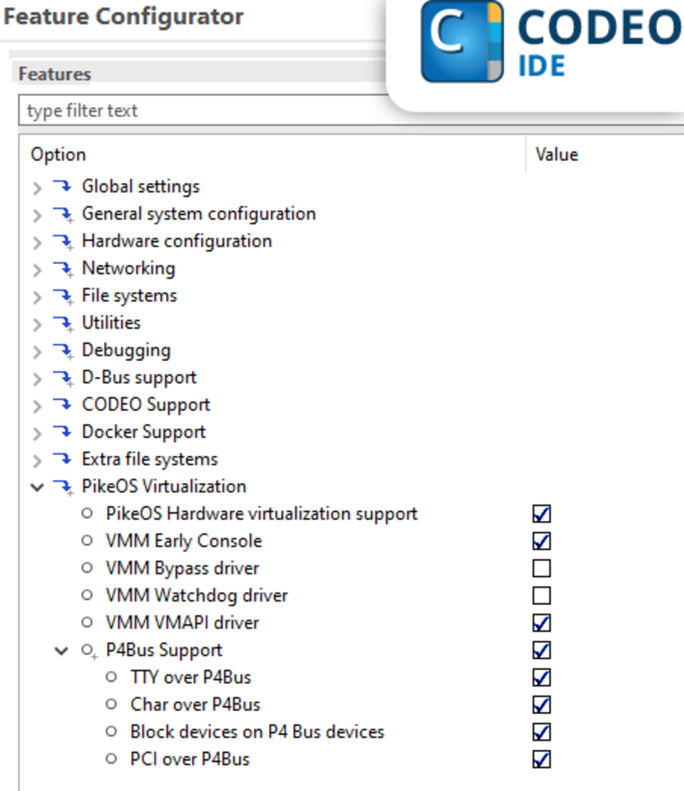 ELinOS as Guest OS - Feature Configurator