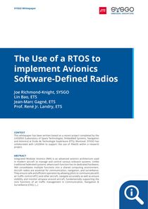 The Use of RTOS to implement Avionics Software-defined Radios